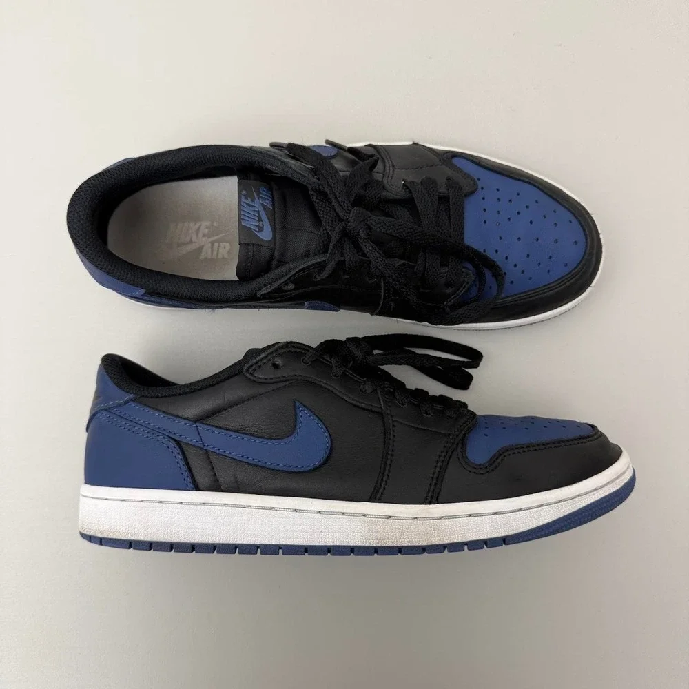 Nike Air Jordan 1 Retro Low OG Mystic Navy CZ0790-041 Mens 9.5 Blue Black